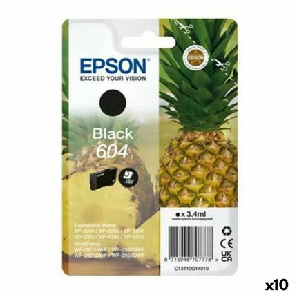 Cartouche d'encre originale Epson XP-2200 WF-2910DWF Noir (10 pièces)