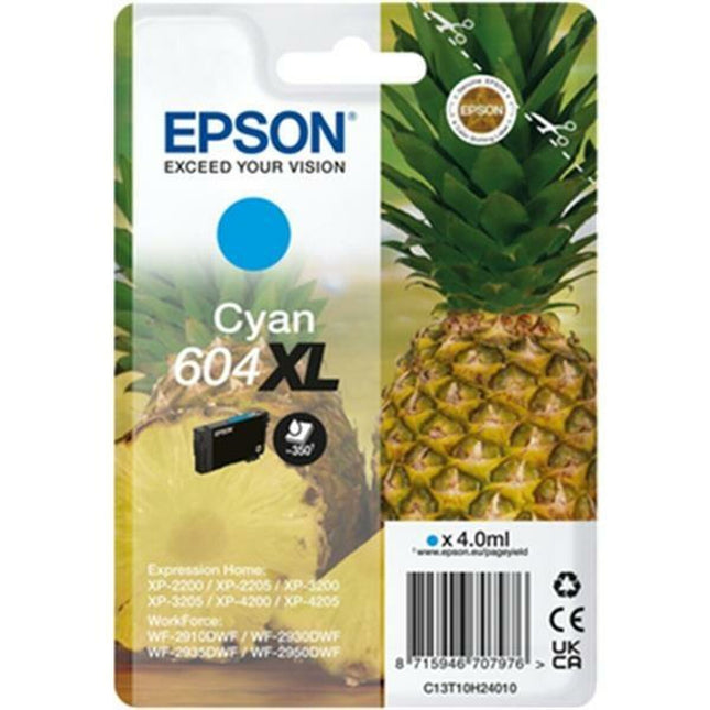 Original Tintenpatrone Epson XP-2200 WF-2910DWF Türkis (10 Stück)