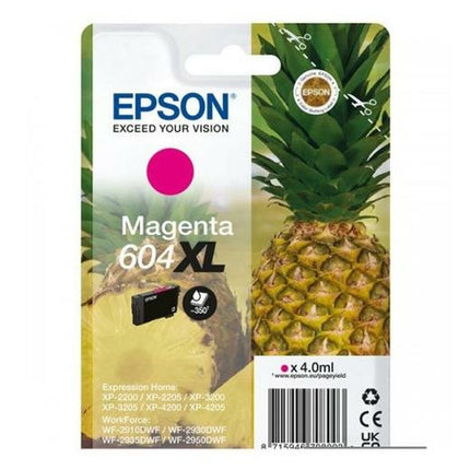Cartouche d'encre originale Epson XP-2200 WF-2910DWF 604XL Magenta (10 pièces)