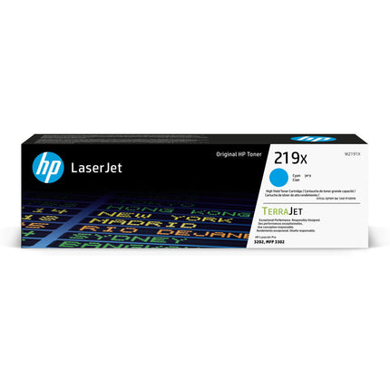 Cartouche d'encre d'origine HP W2191X cyan (1 pièce)