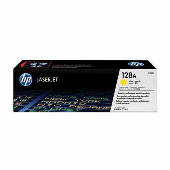 Toner Original Hewlett Packard CE322A Jaune (1 pièce)