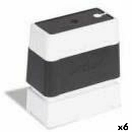 Cachet Brother 12 x 12 mm Noir (6 pièces)