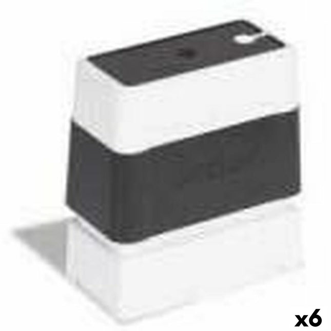 Cachet Brother 12 x 12 mm Noir (6 pièces)