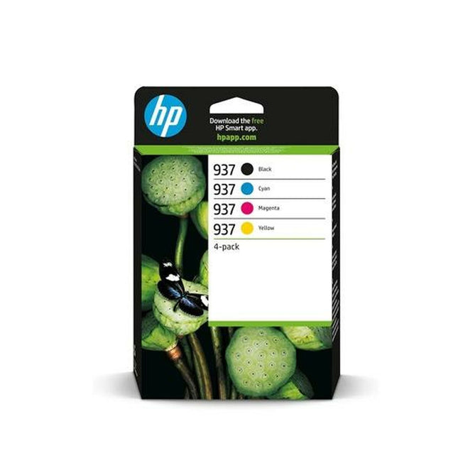 Cartouche d'encre d'origine HP Jaune Bleu Noir Magenta (12 pièces)