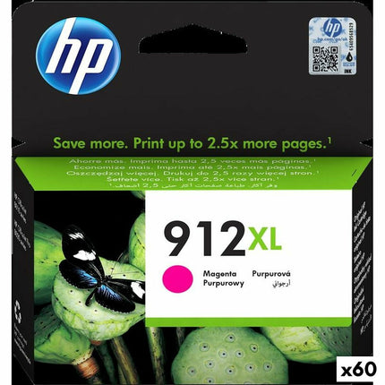 Cartouche d'encre d'origine HP 912XL Magenta (60 pièces)