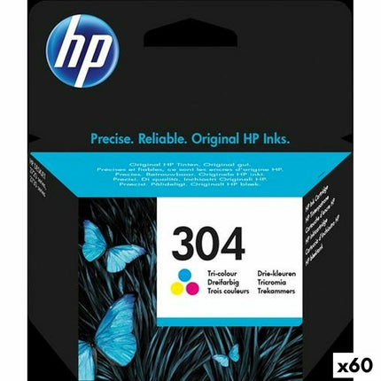 Cartouche d'encre d'origine HP DESKJET 3720 - N°304 Trois couleurs (60 pièces)