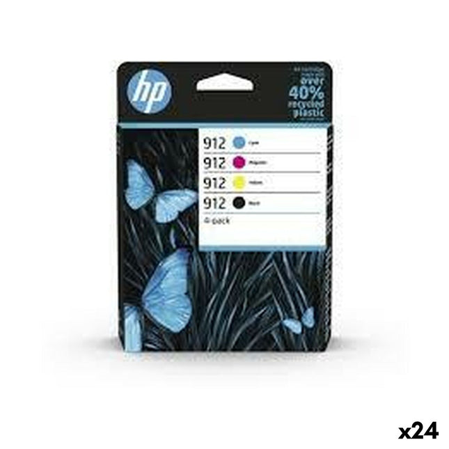 Cartouche d'encre d'origine HP Jaune Bleu Noir Magenta (24 pièces)