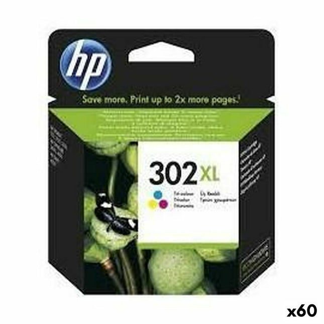 Cartouche d'encre originale HP 302XL trois couleurs (60 pièces)