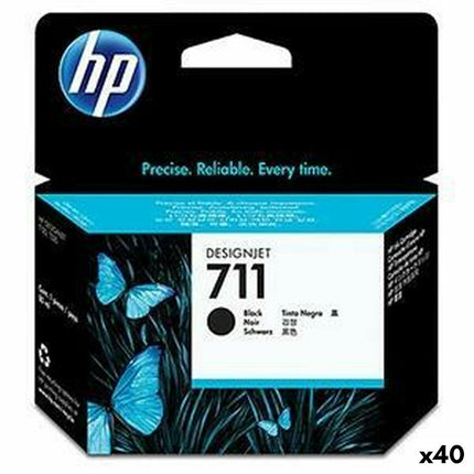 Cartouche d'encre compatible HP 711 Noir (40 pièces)