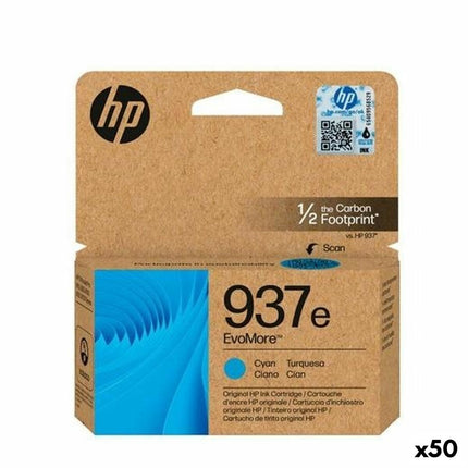 Cartouche d'encre d'origine HP Nº937E Turquoise (50 pièces)