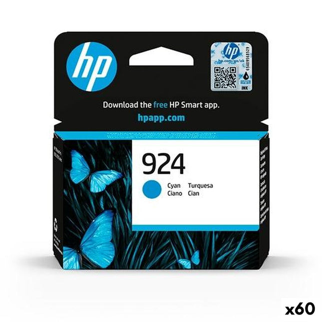 Cartouche d'encre originale HP N° 924 Turquoise (60 pièces)
