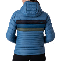 Cotopaxi Fuego Down Hooded Jacket Damen Denim Stripes
