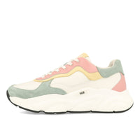 HUB Rock L68 Cuir Daim Femme Blanc cassé Rose minéral Blanc cassé Noir