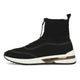 La Strada 2003169 Migh High Knitted Baskets pour Femme Noir Caoutchouc Tricoté