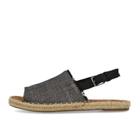 TOMS Clara Cuir Chambray Texturé Noir