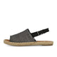 TOMS Clara Cuir Chambray Texturé Noir