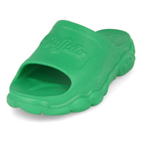 Buffalo CLD Sandales à enfiler pour femmes Vegan Foam Green