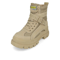 Buffalo Aspha Com1 Bootie Plat Femme Beige