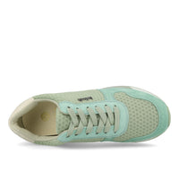 La Strada 2101457 Baskets Femme Vert Clair Micro Mesh Serpent