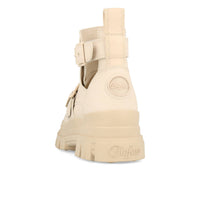 Buffalo Aspha Bike Bootie Plat Femme Vegan Box Nappa Beige