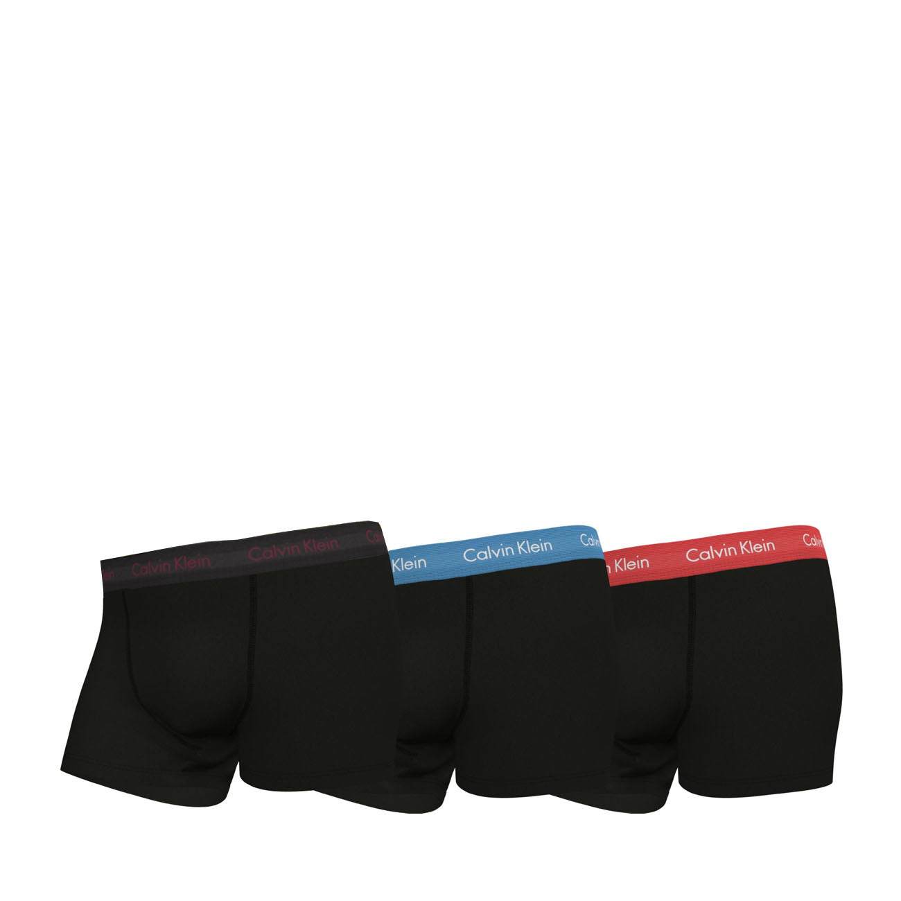 Lot de 3 boxers Calvin Klein Trunk Cotton Stretch Noir Citrina Blue Burst Strawberry Field
