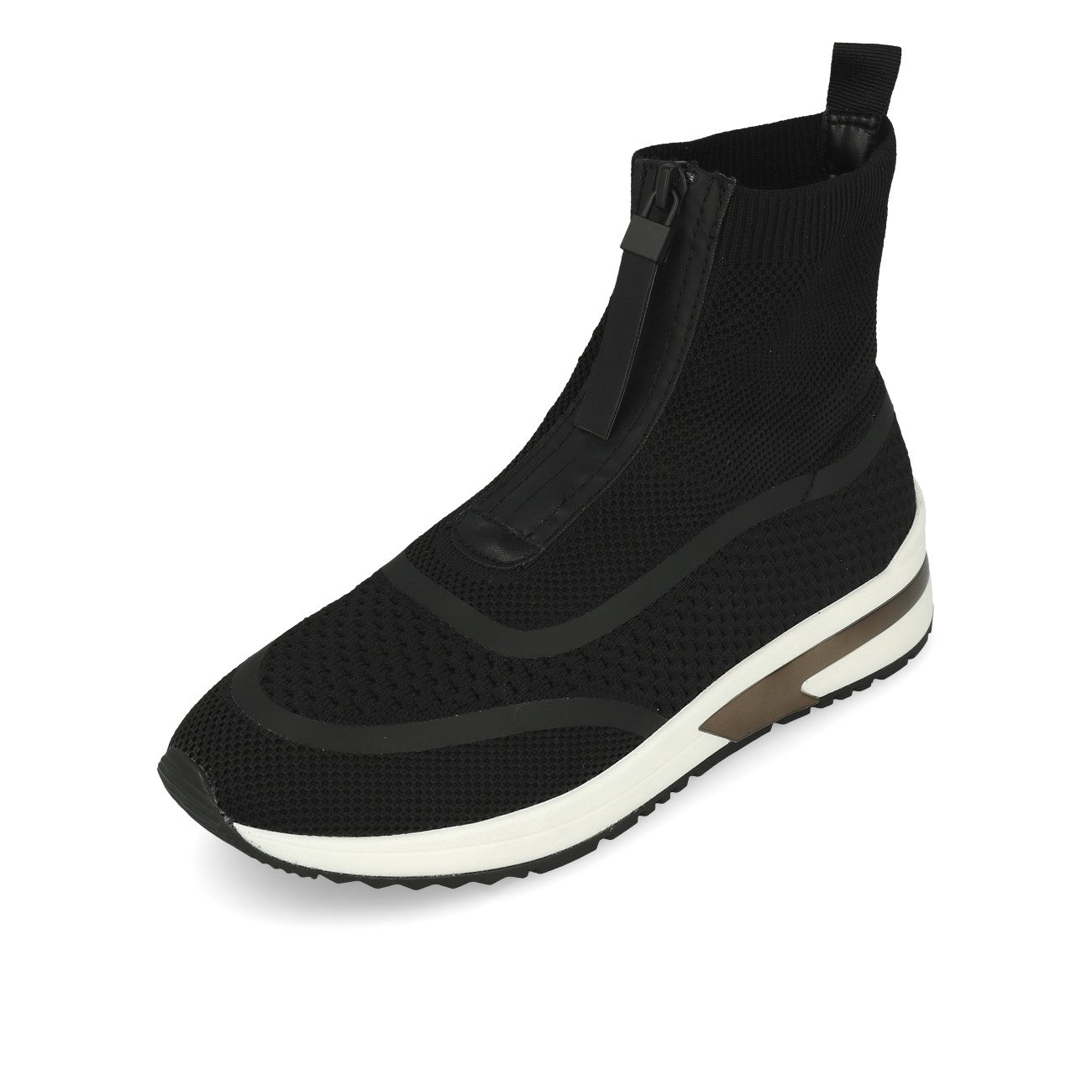 La Strada 2003169 Migh High Knitted Baskets pour Femme Noir Caoutchouc Tricoté