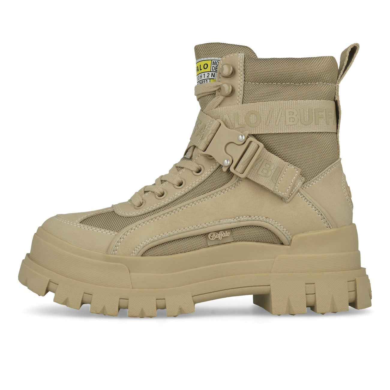 Buffalo Aspha Com1 Bootie Plat Femme Beige