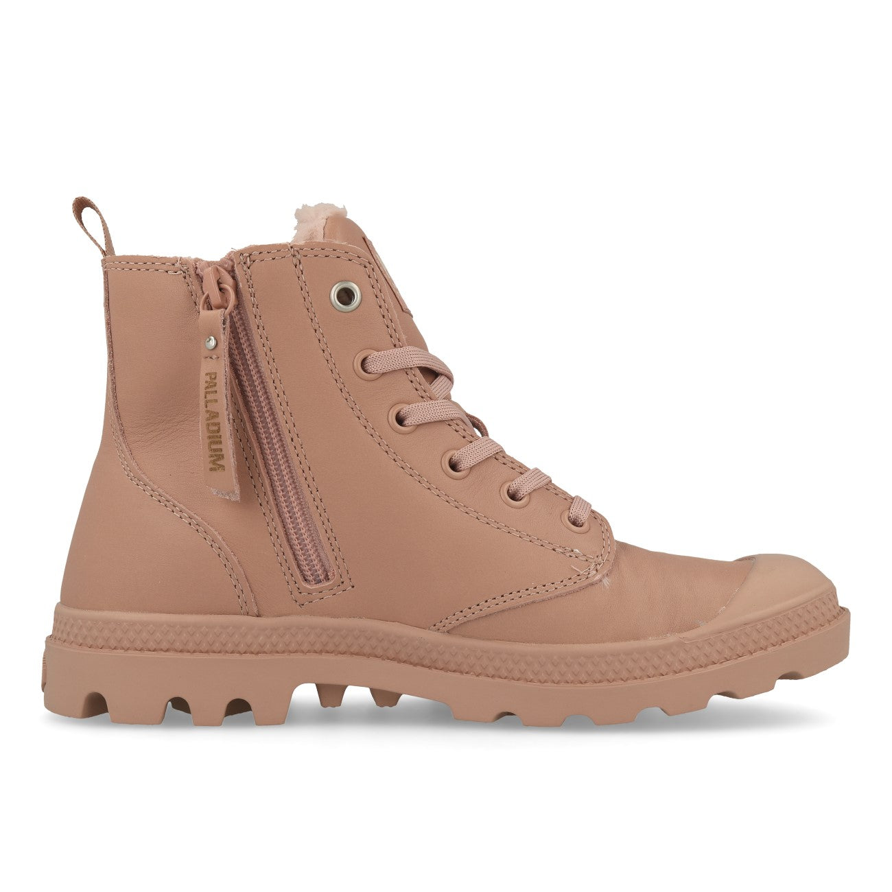 Palladium Pampa Hi Zip LTH S W Femme Rose brumeux