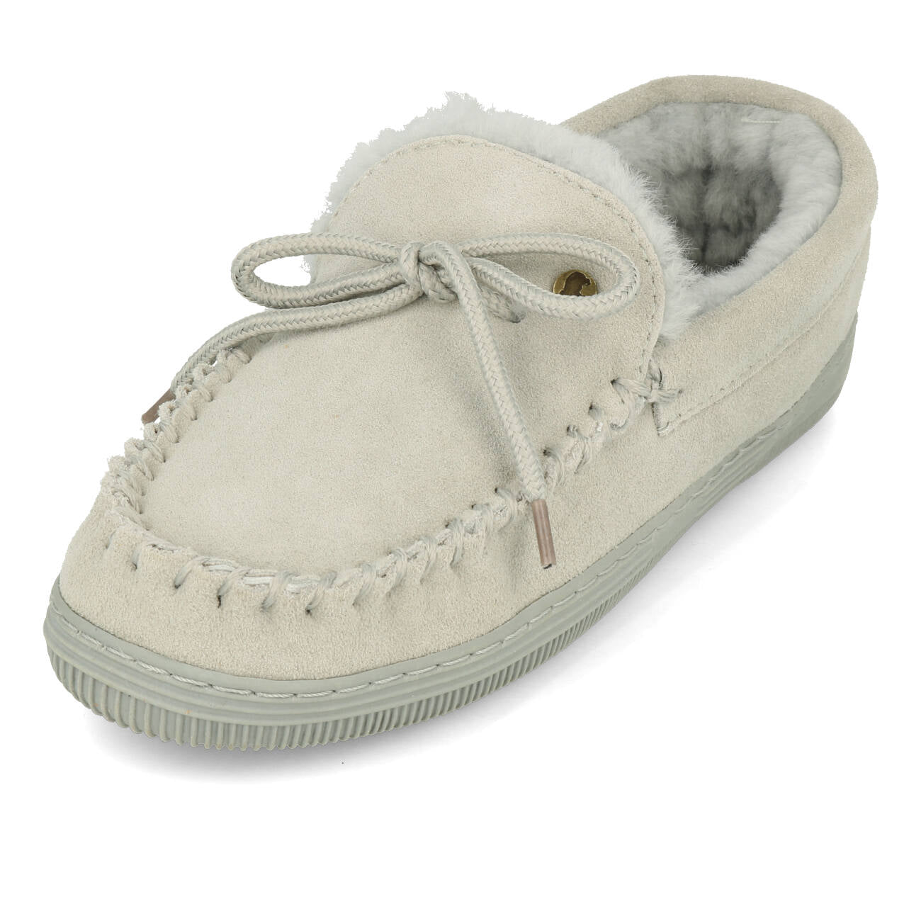 Warmbat Koala Women Suede Chaussons Femme Bleu Glacier