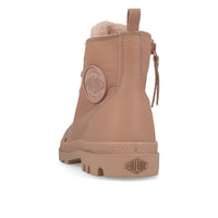 Palladium Pampa Hi Zip LTH S W Femme Rose brumeux