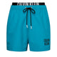 Calvin Klein Swimshort Medium Double WB Short de Bain Homme Clear Turquoise