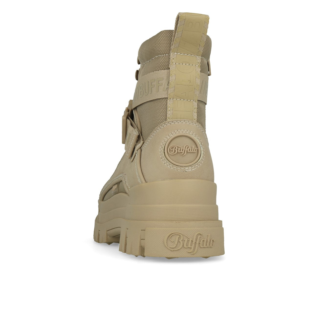 Buffalo Aspha Com1 Bootie Plat Femme Beige