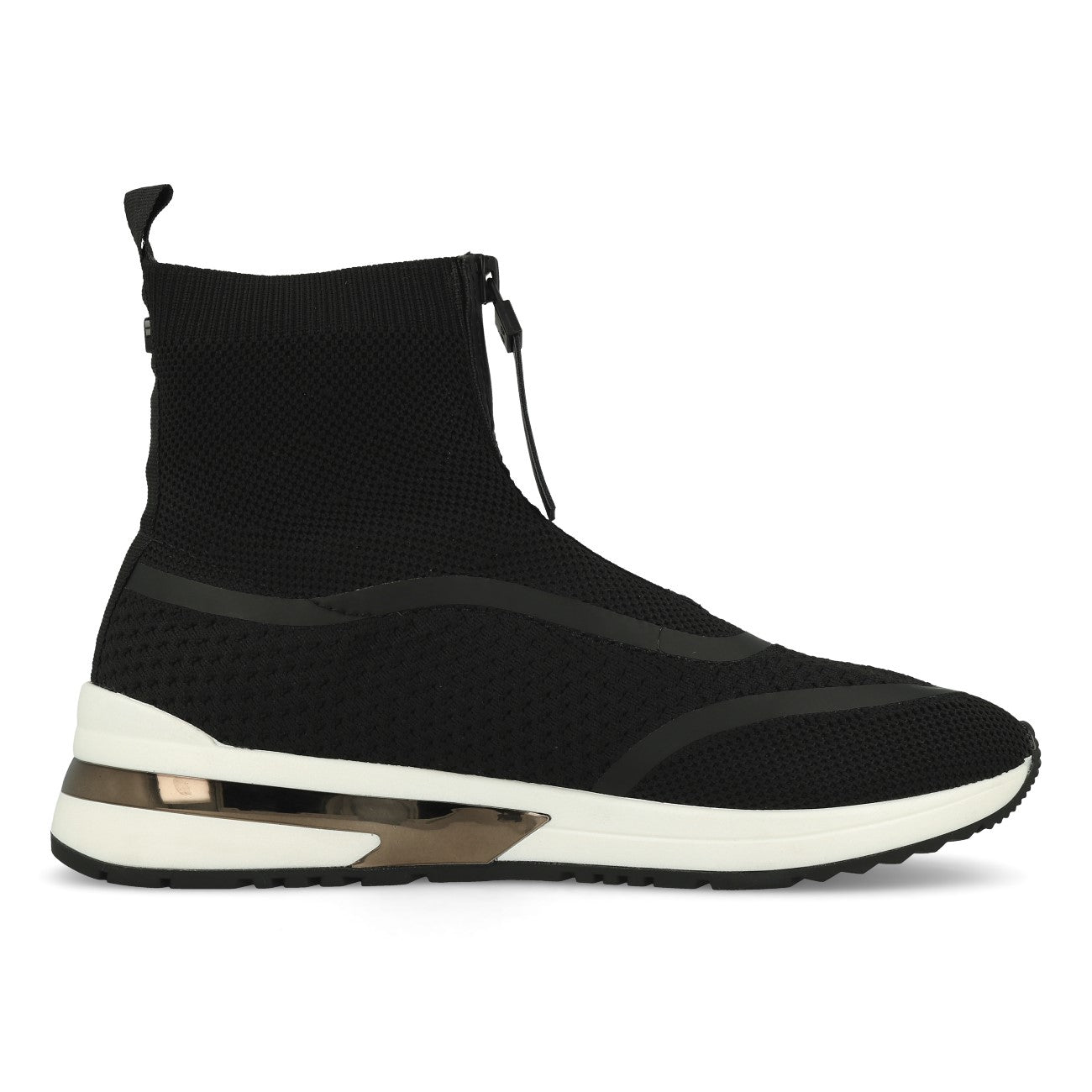 La Strada 2003169 Migh High Knitted Baskets pour Femme Noir Caoutchouc Tricoté