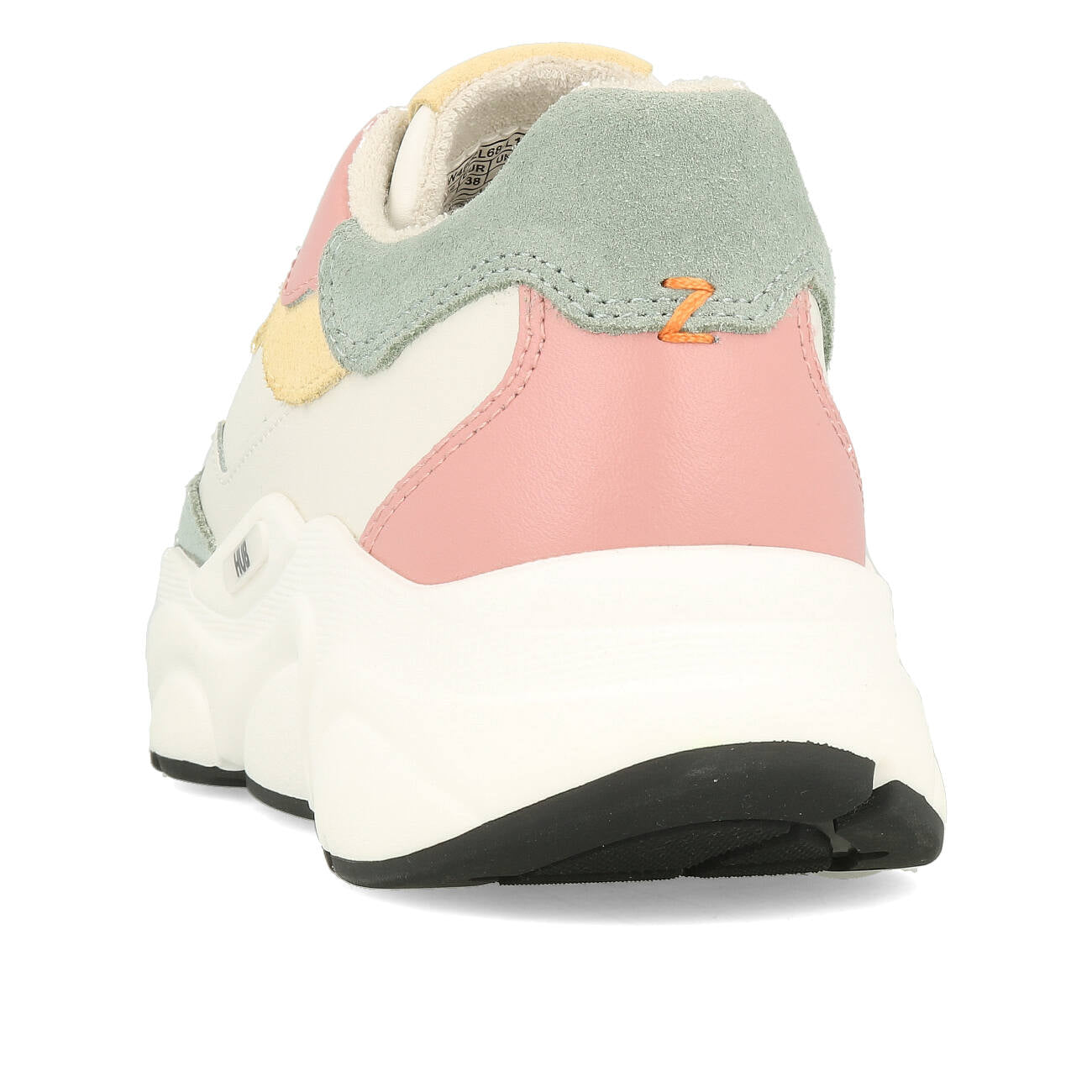 HUB Rock L68 Cuir Daim Femme Blanc cassé Rose minéral Blanc cassé Noir