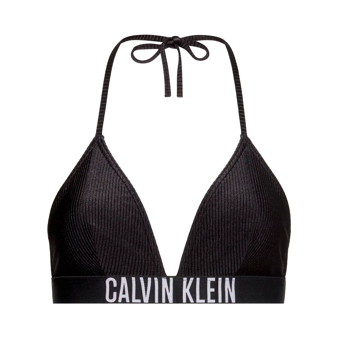Calvin Klein Haut de Bikini Triangle Femme Noir