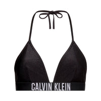 Calvin Klein Haut de Bikini Triangle Femme Noir