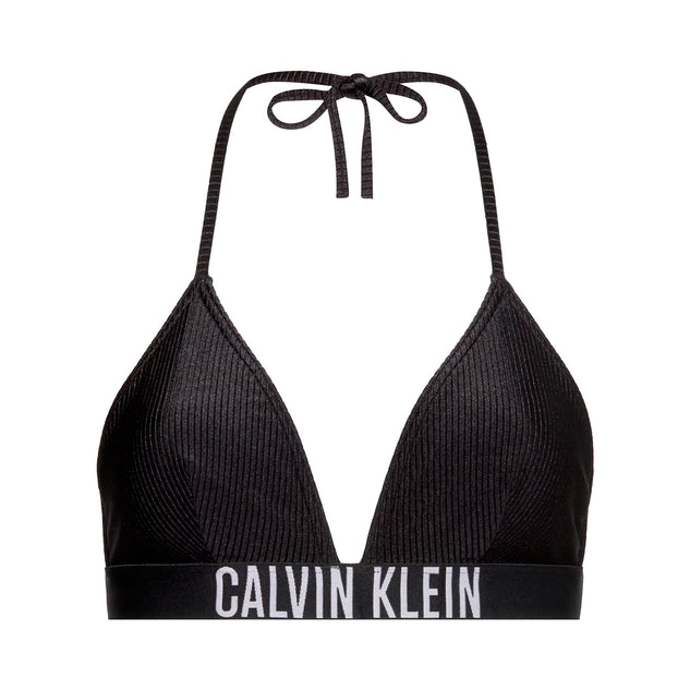 Calvin Klein Haut de Bikini Triangle Femme Noir