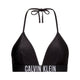 Calvin Klein Haut de Bikini Triangle Femme Noir