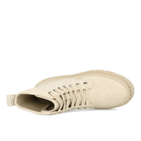 Buffalo Raven Laceup Boot Hi Femme Nubuck Vegan Crème