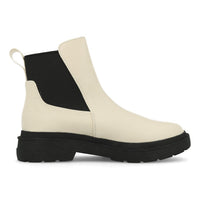 La Strada 2003204 Chelsea Bootie Femme Cuir Blanc Cassé PU
