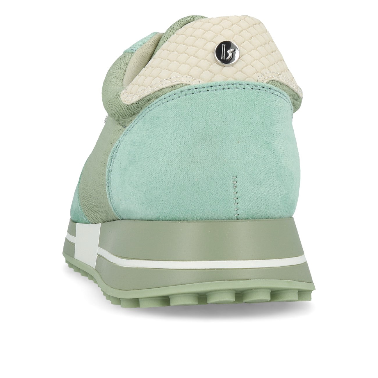 La Strada 2101457 Baskets Femme Vert Clair Micro Mesh Serpent