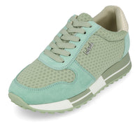 La Strada 2101457 Baskets Femme Vert Clair Micro Mesh Serpent
