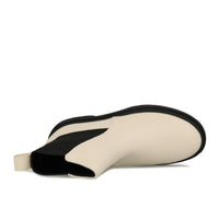 La Strada 2003204 Chelsea Bootie Femme Cuir Blanc Cassé PU