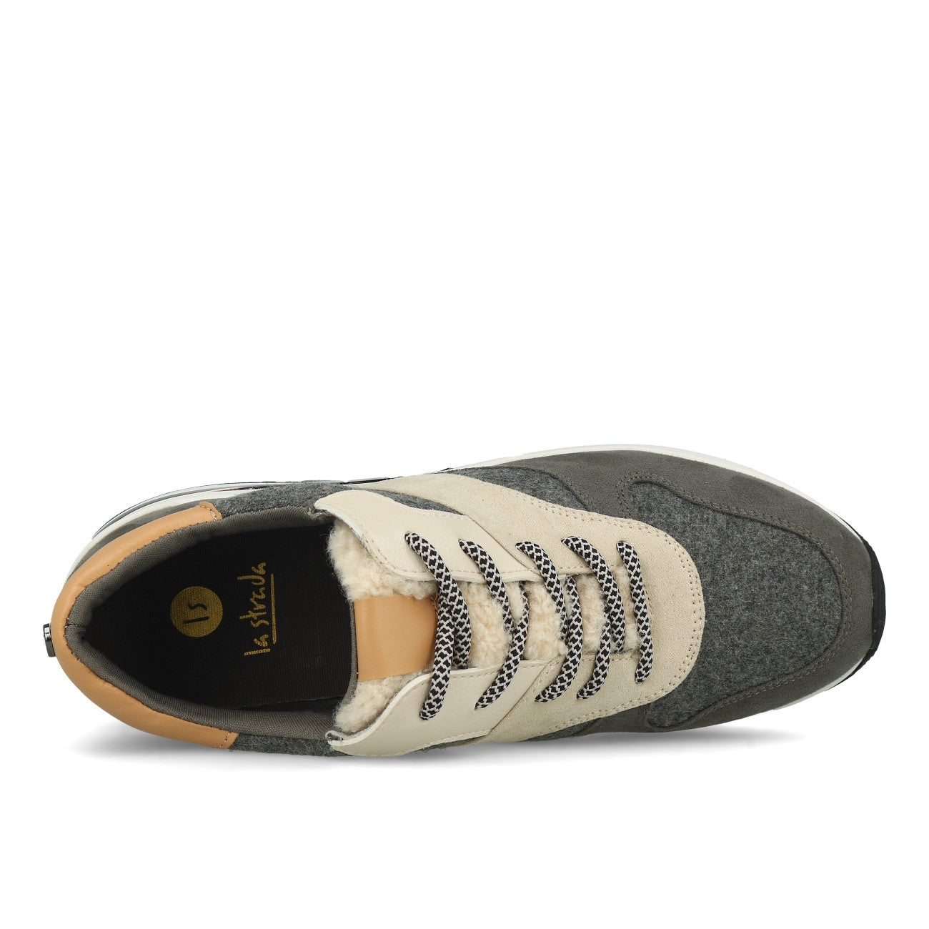 La Strada 2002973 Baskets Femme Gris Laine Micro