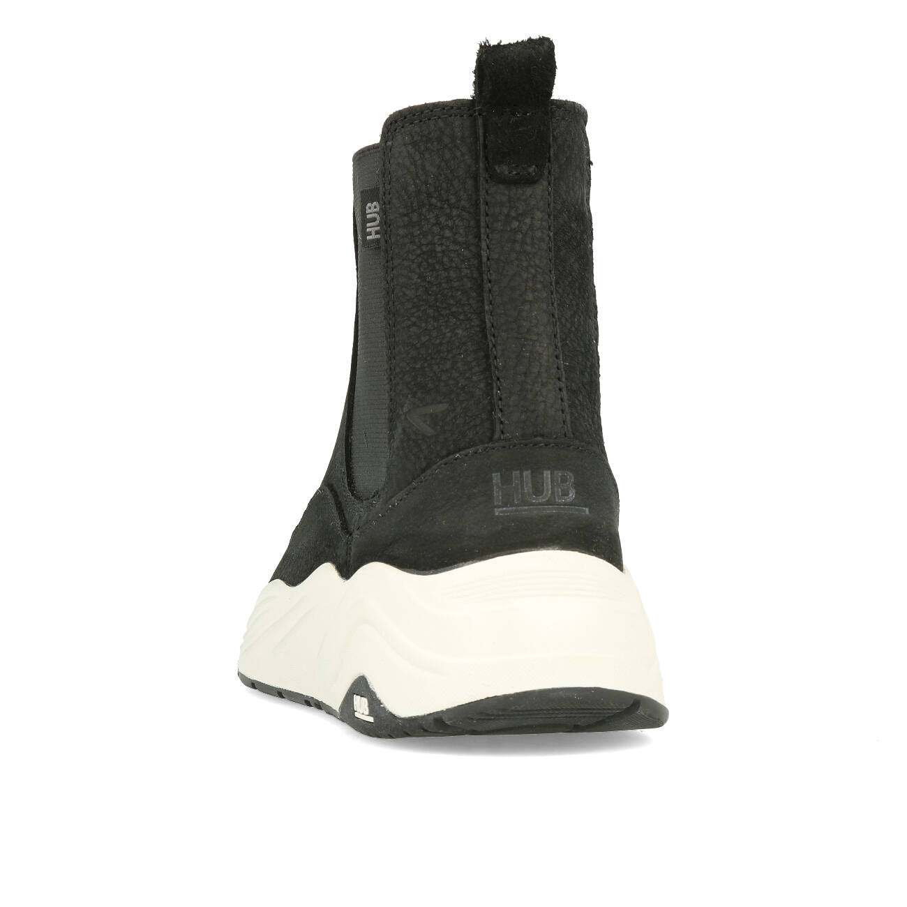 HUB Flow N42 Nubuck huilé Femme Black Off White
