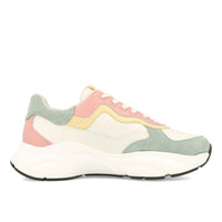 HUB Rock L68 Cuir Daim Femme Blanc cassé Rose minéral Blanc cassé Noir