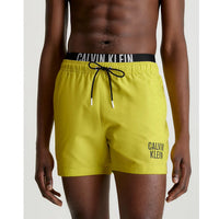 Short de bain homme Calvin Klein Swimshort Medium Double WB jaune citron