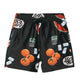 Carhartt WIP Slater Swim Trunks Homme Isis Maria Dinner Print Black