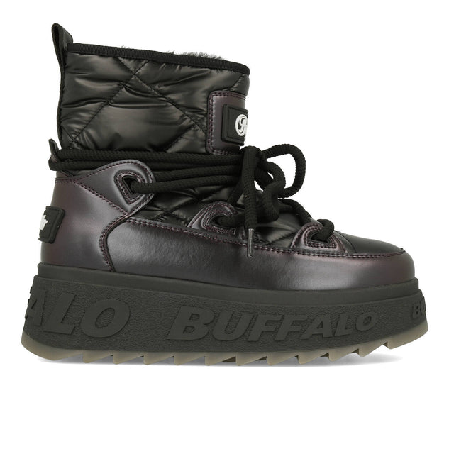 Buffalo Eliza Snow Boot Vegan Nappa Noir