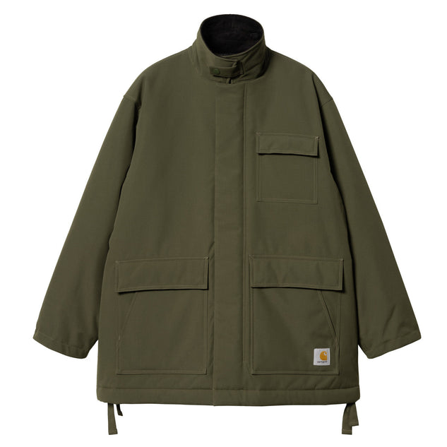 Carhartt WIP Clarton Coat Office Green Black